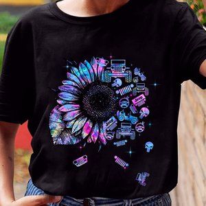 Jeep T Shirt Jeep Sunflower Colorful, Jeep Tee shirts, Jeep Shirt For Women